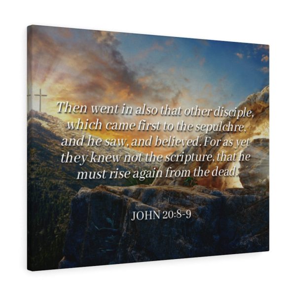 Scripture Canvas Rise Again John 20:8-9 Christian Bible Verse Meaningful Framed Prints, Canvas Paintings - Image 2