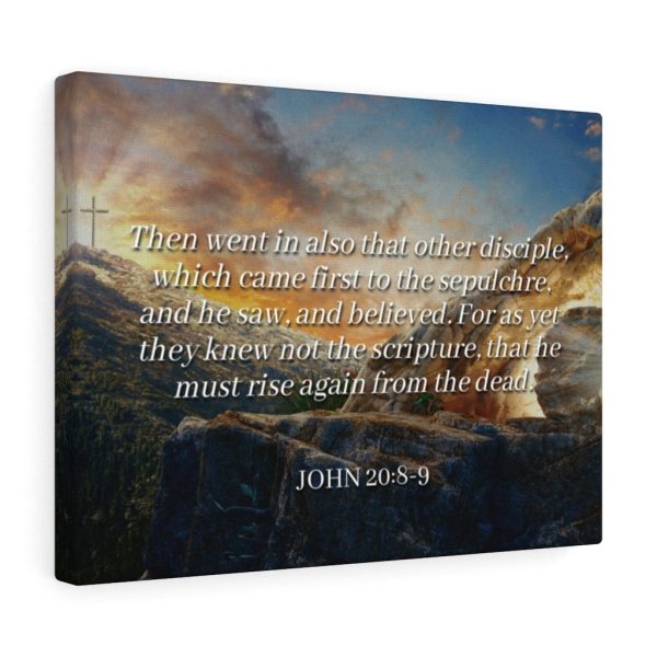 Scripture Canvas Rise Again John 20:8-9 Christian Bible Verse Meaningful Framed Prints, Canvas Paintings - Image 5