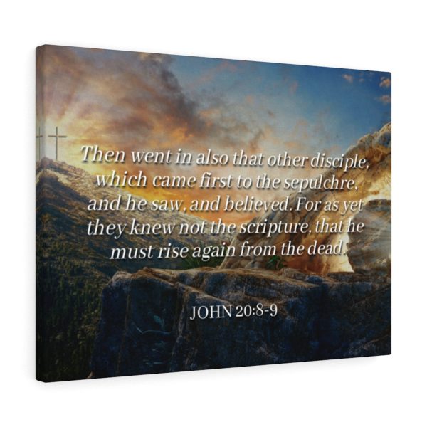 Scripture Canvas Rise Again John 20:8-9 Christian Bible Verse Meaningful Framed Prints, Canvas Paintings - Image 8