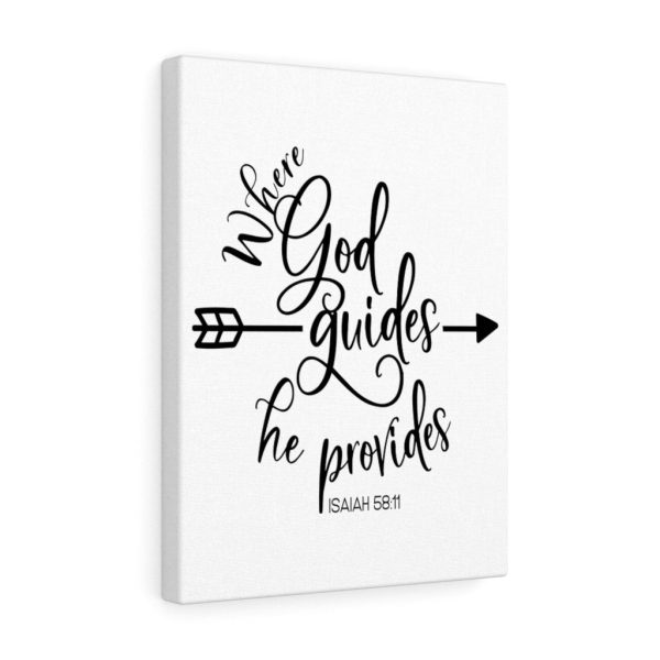 Scripture Canvas Where God Guides Isaiah 58:11 Christian Bible Verse Meaningful Framed Prints, Canvas Paintings - Image 6