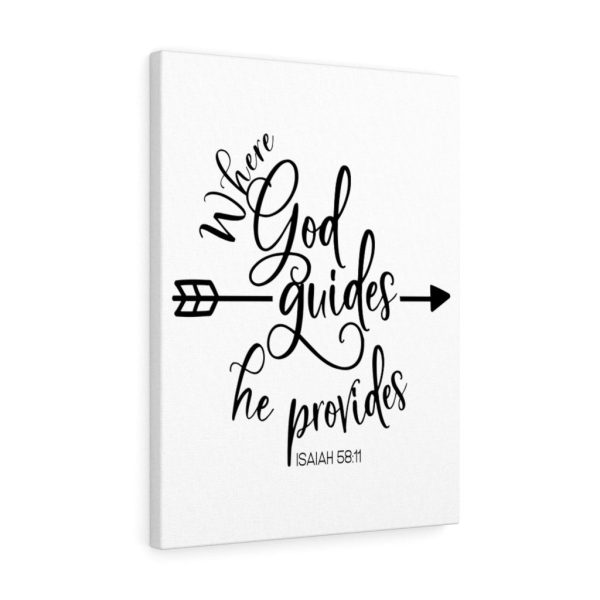 Scripture Canvas Where God Guides Isaiah 58:11 Christian Bible Verse Meaningful Framed Prints, Canvas Paintings - Image 8