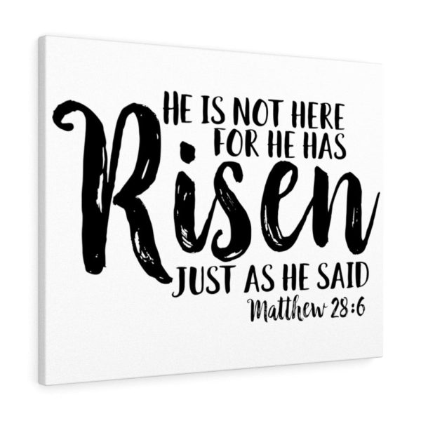 Scripture Canvas He Has Risen Matthew 28:6 Christian Bible Verse Meaningful Framed Prints, Canvas Paintings