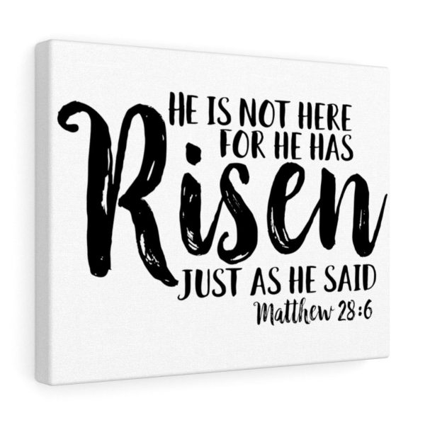 Scripture Canvas He Has Risen Matthew 28:6 Christian Bible Verse Meaningful Framed Prints, Canvas Paintings - Image 4