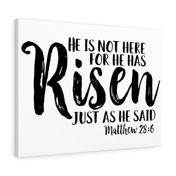 Scripture Canvas He Has Risen Matthew 28:6 Christian Bible Verse Meaningful Framed Prints, Canvas Paintings - Image 8