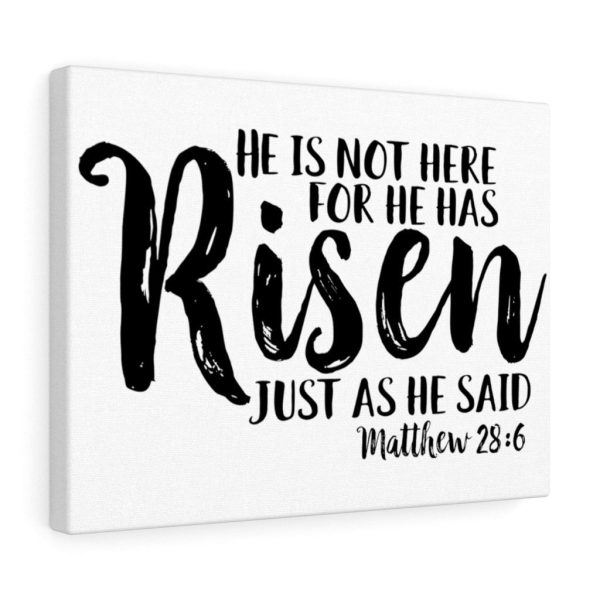 Scripture Canvas He Has Risen Matthew 28:6 Christian Bible Verse Meaningful Framed Prints, Canvas Paintings - Image 6