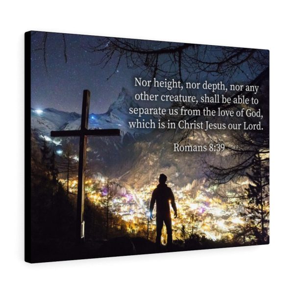 Scripture Canvas Love of God Romans 8:39 Christian Bible Verse Meaningful Framed Prints, Canvas Paintings