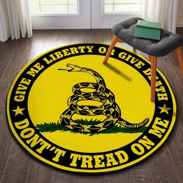 Don't Treat On Me Give Me Liberty Or Give Me Death Living Room Round Mat Circle Rug - Image 2