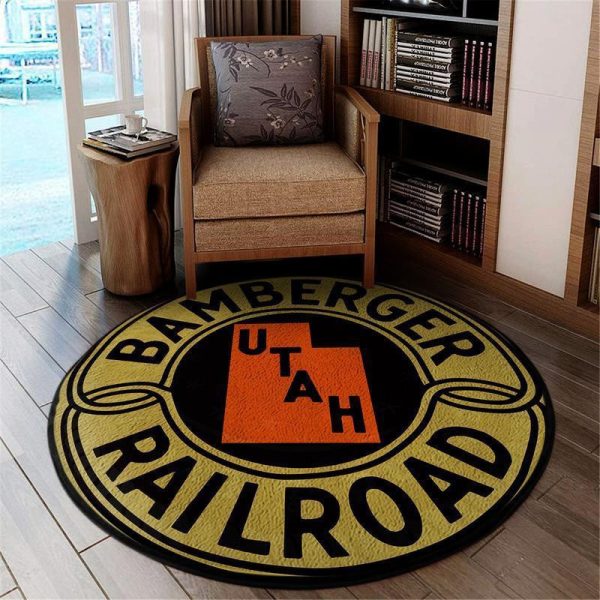 Bamberger Living Room Round Mat Circle Rug Bamberger Railroad - Image 2