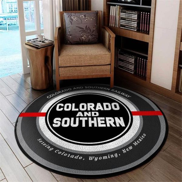 Csrr Living Room Round Mat Circle Rug Cs Colorado And Southern Railway - Image 2