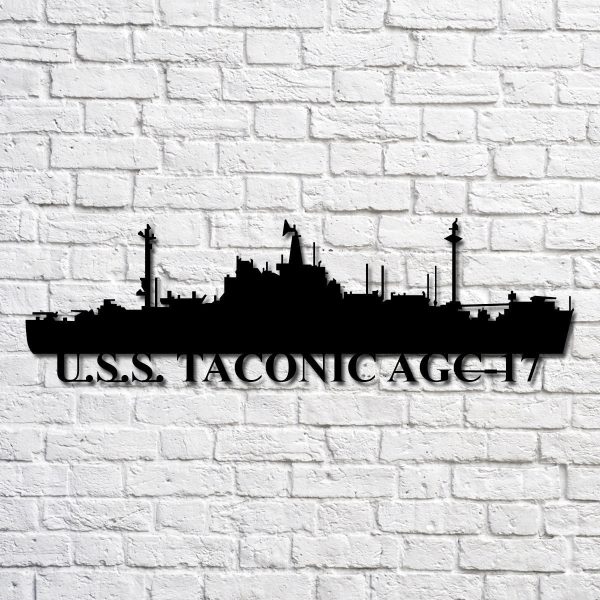 U.s.s. Taconic Agc17 Navy Ship Metal Art, Custom Us Navy Ship Cut Meta