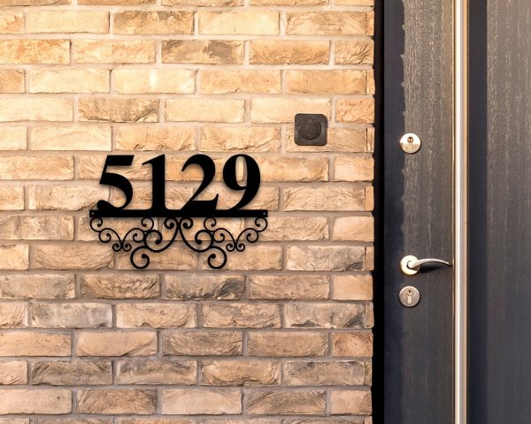 Custom Metal Address Sign Address Number Sign Metal House Numbers Addr - Image 2