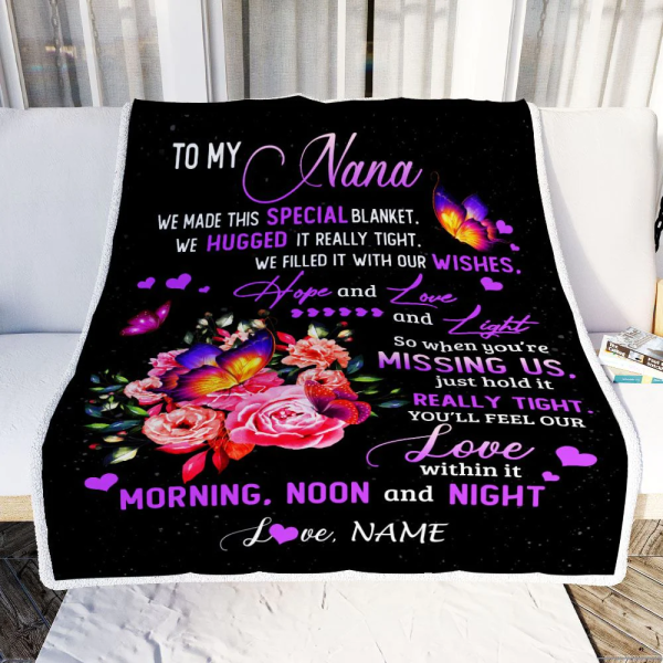 Personalized Nana Blanket From Grandkids Granddaughter We Made This Sp - Image 2