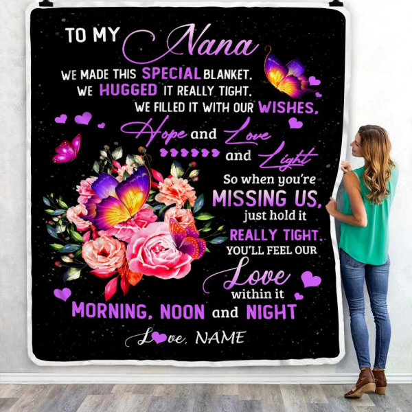 Personalized Nana Blanket From Grandkids Granddaughter We Made This Sp - Image 3