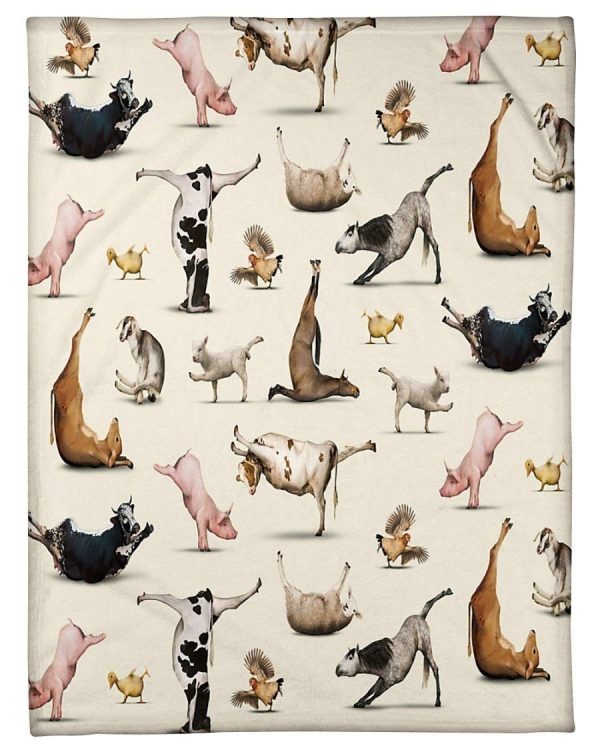 Funny Postures Animals Gift For Kids Fleece Blanket Fleece Blanket