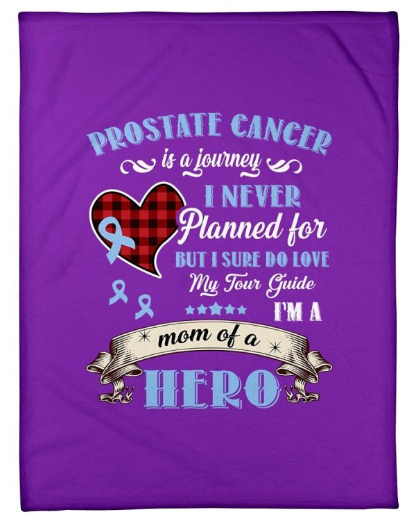 Prostate Cancer Is A Journey Gifts Fleece Blanket - Image 3