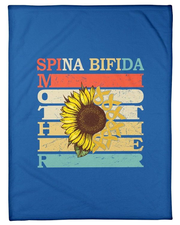 Sunflower Edition Of Spina Bifina Mother Custom Design Fleece Blanket - Image 4