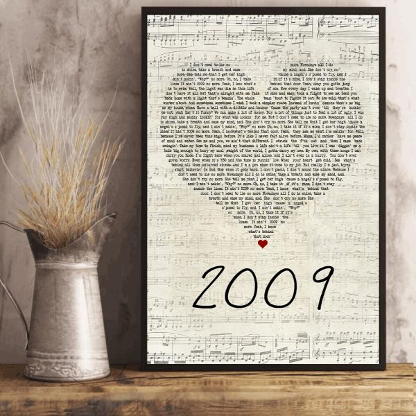 Mac Miller 2009 Script Heart Song Lyric Art Print - Canvas Print Wall Art Home Decor