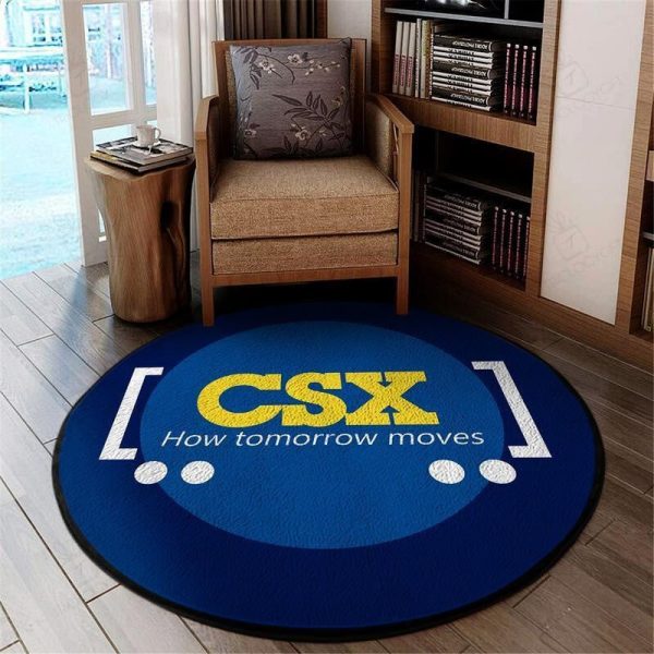 Csx Living Room Round Mat Circle Rug Csx Railroad