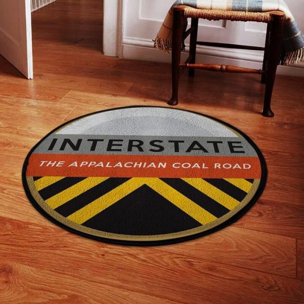 Ir Living Room Round Mat Circle Rug Interstate Railroad