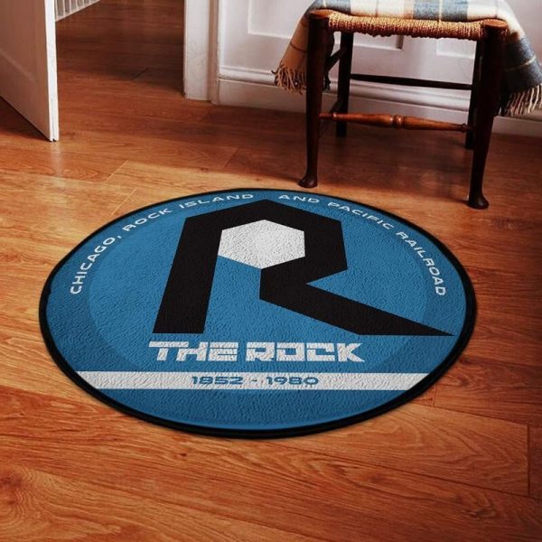 Rockisland Living Room Round Mat Circle Rug Rock Island Railroad