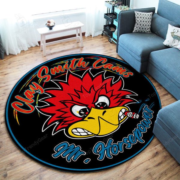 Hot Rod Round Mat Round Floor Mat Room Rugs Carpet Outdoor Rug Washable Rugs - Image 2