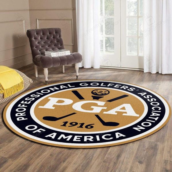 Golf Round Mat Round Floor Mat Room Rugs Carpet Outdoor Rug Washable Rugs - Image 2