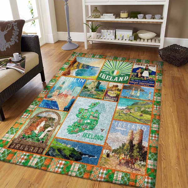 Ireland Rectangle Rug Decor Area Rugs For Living Room Bedroom Kitchen Rugs Home Carpet Flooring Rs016624 Print